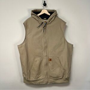 Carhartt Beige Hooded Vest